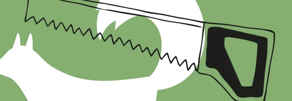 Fuchsschwanz sägt Tierschwanz ab